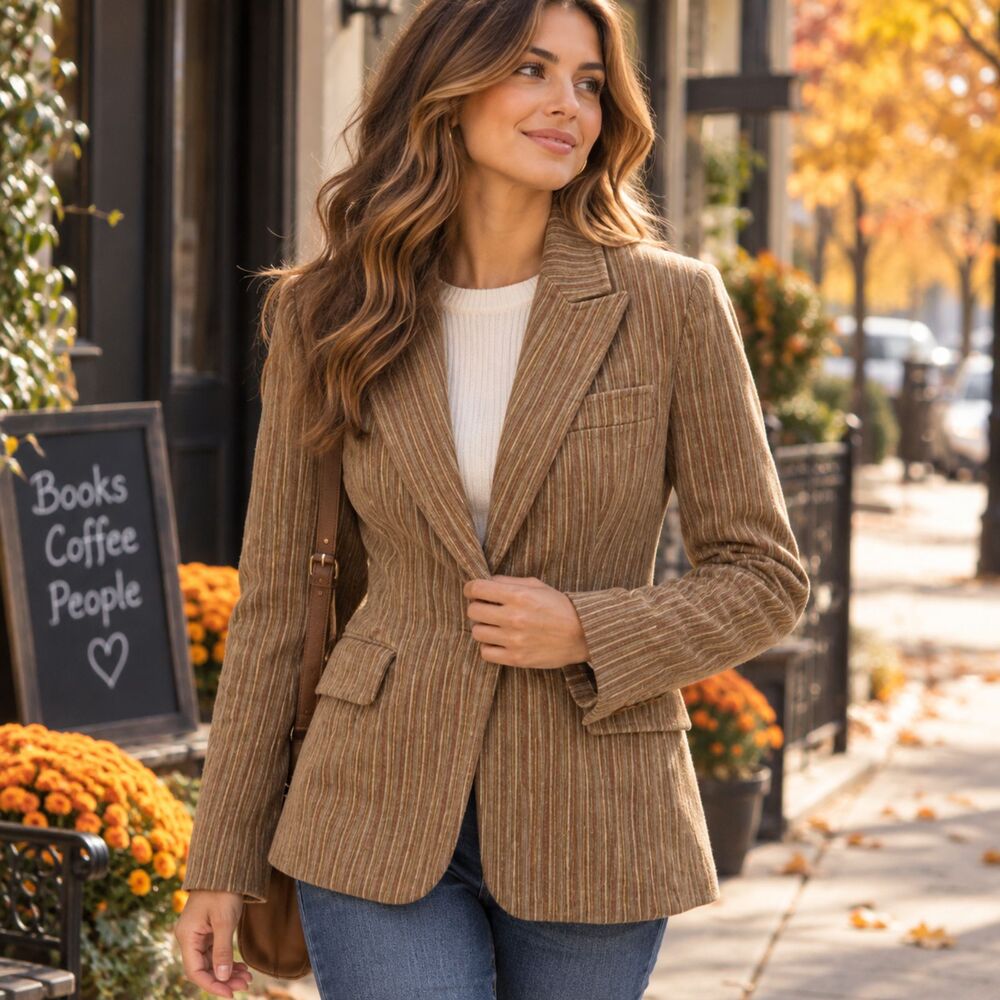 Vintage 90s Barneys New York Italian Fitted Blazer Size 6